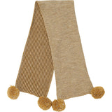Pom Pom Braided Hand-Knit Ski Scarf