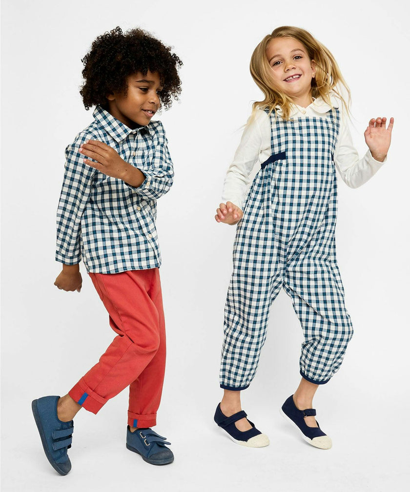 Jeffie Shirt, Blue Picnic Check