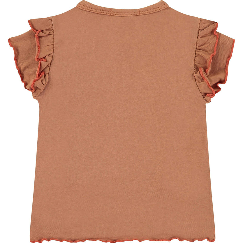 Double Lettuce Edge Sleeve T-Shirt