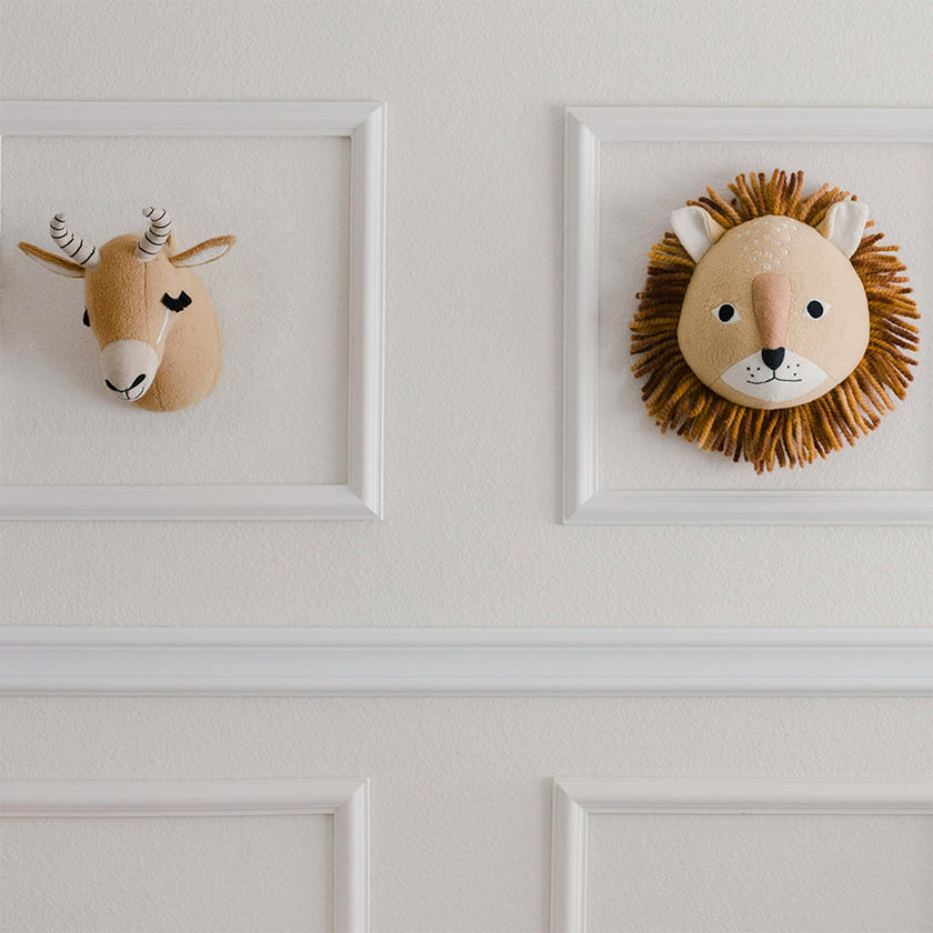 Kendi Antelope Plush Head Wall Decor
