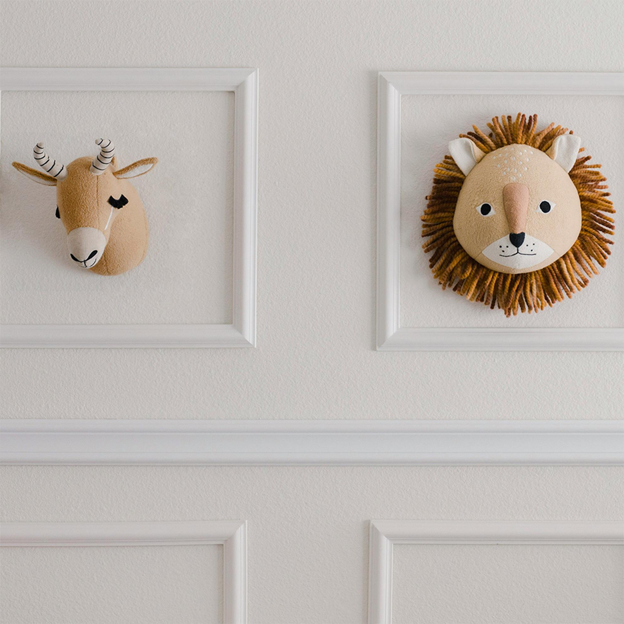 Kendi Antelope Plush Head Wall Decor