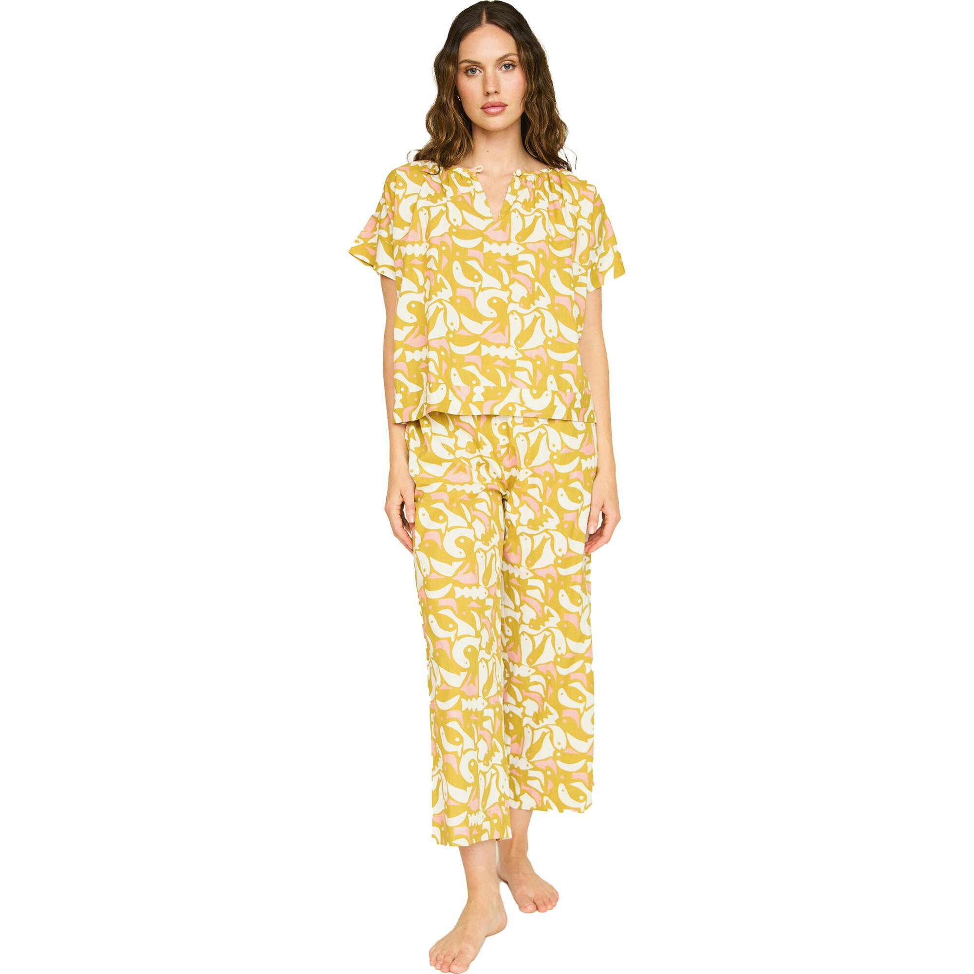 Pajama Pant Set in Canary