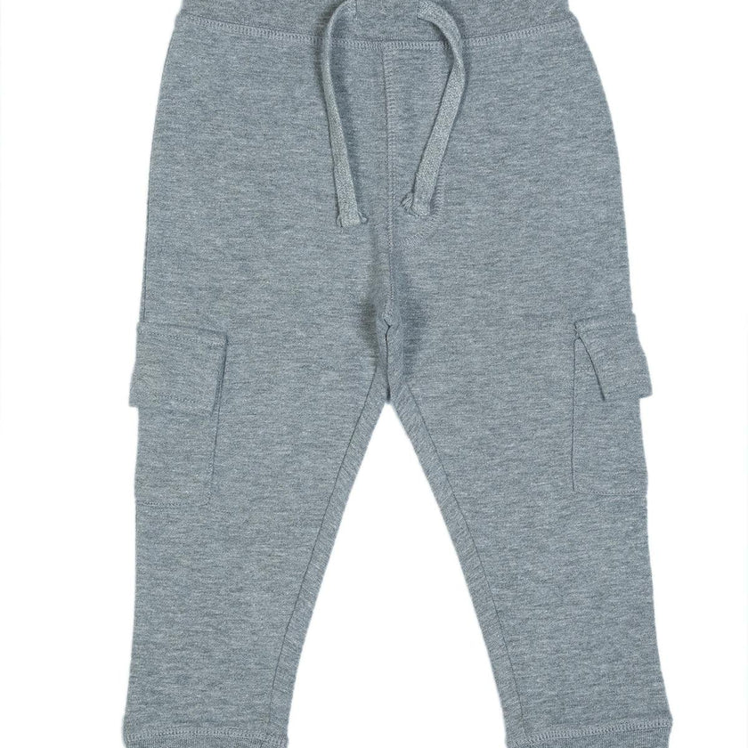 Kids Solid Pocket Joggers - Heather