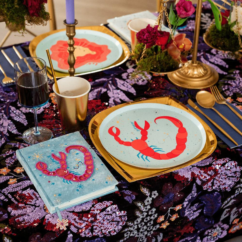 Zodiac Scorpio Dinner Plates