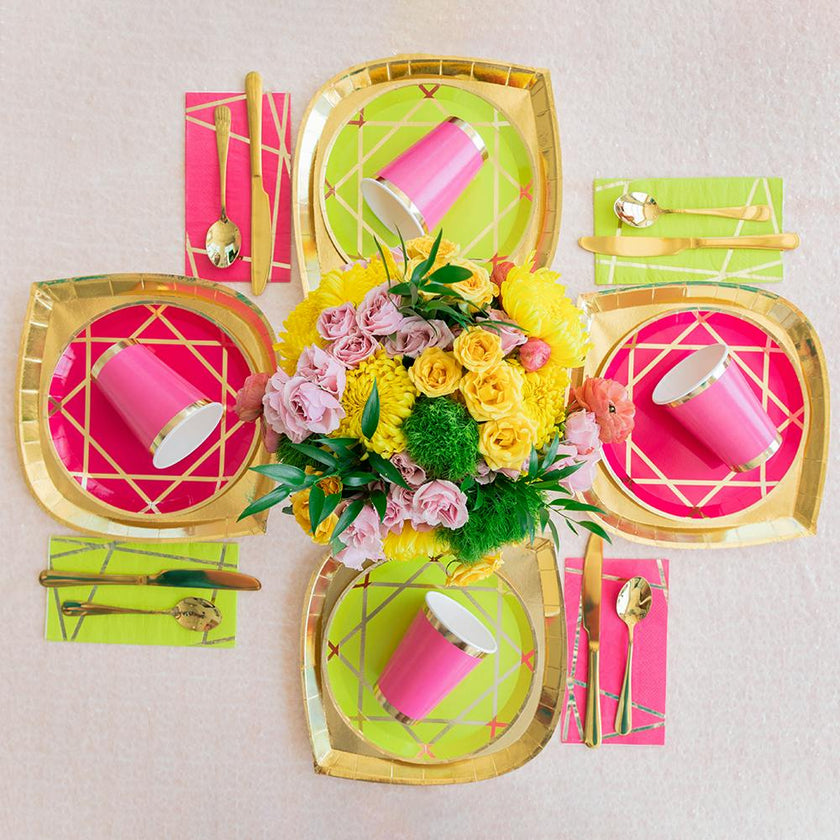 Chartreuse Enchanté Dinner Plates
