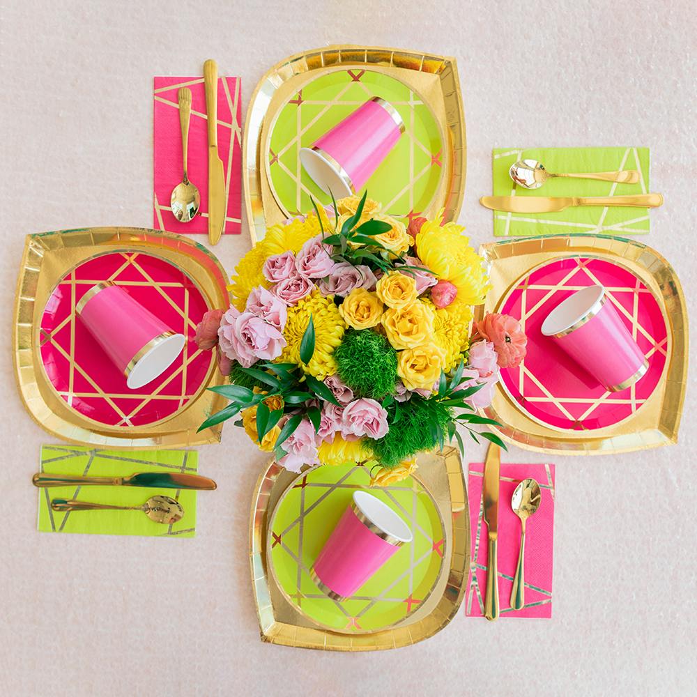 Chartreuse Enchanté Dinner Plates