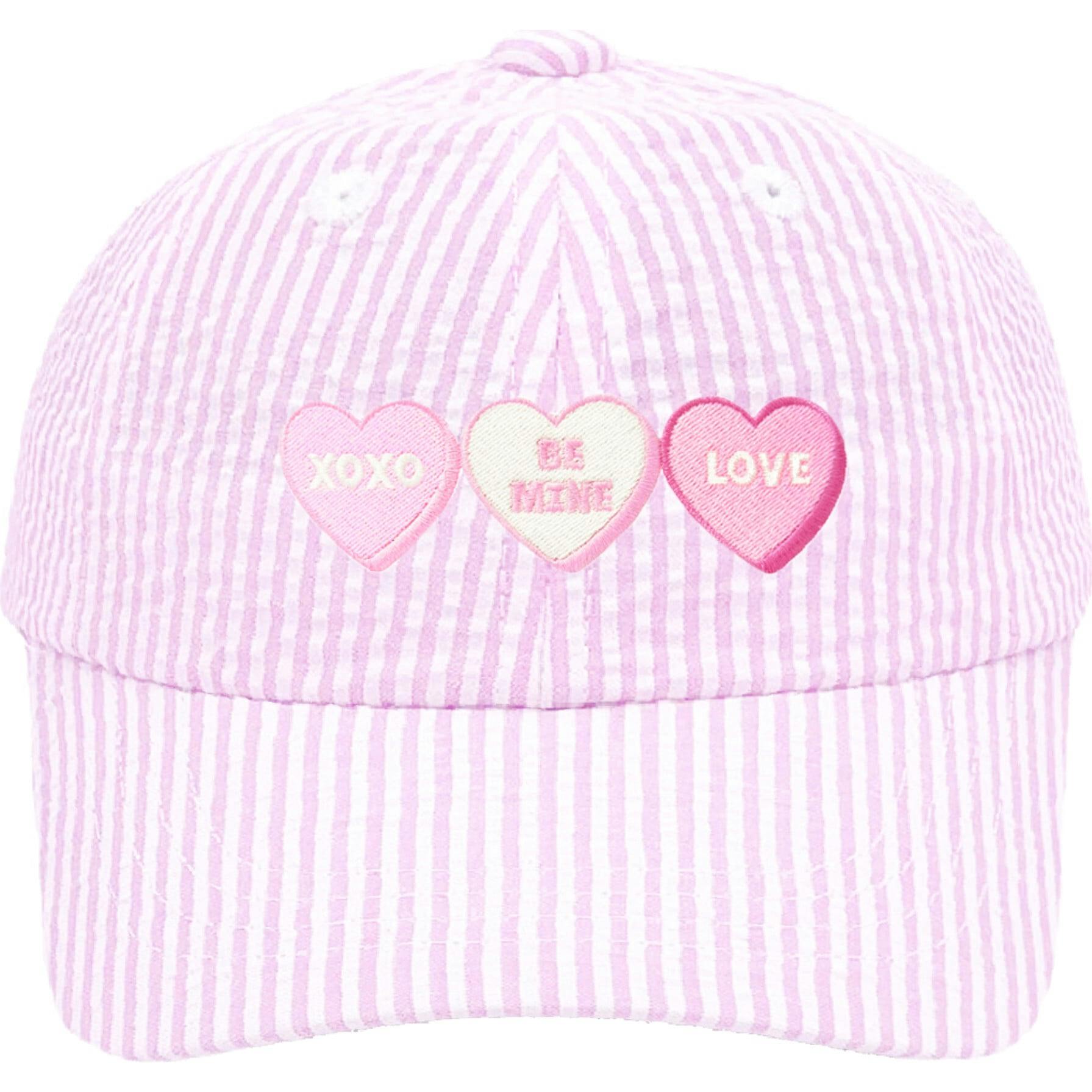 Candy Hearts Bow Baseball Hat