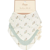 Organic Cotton 3-Piece Poppy Bib Set