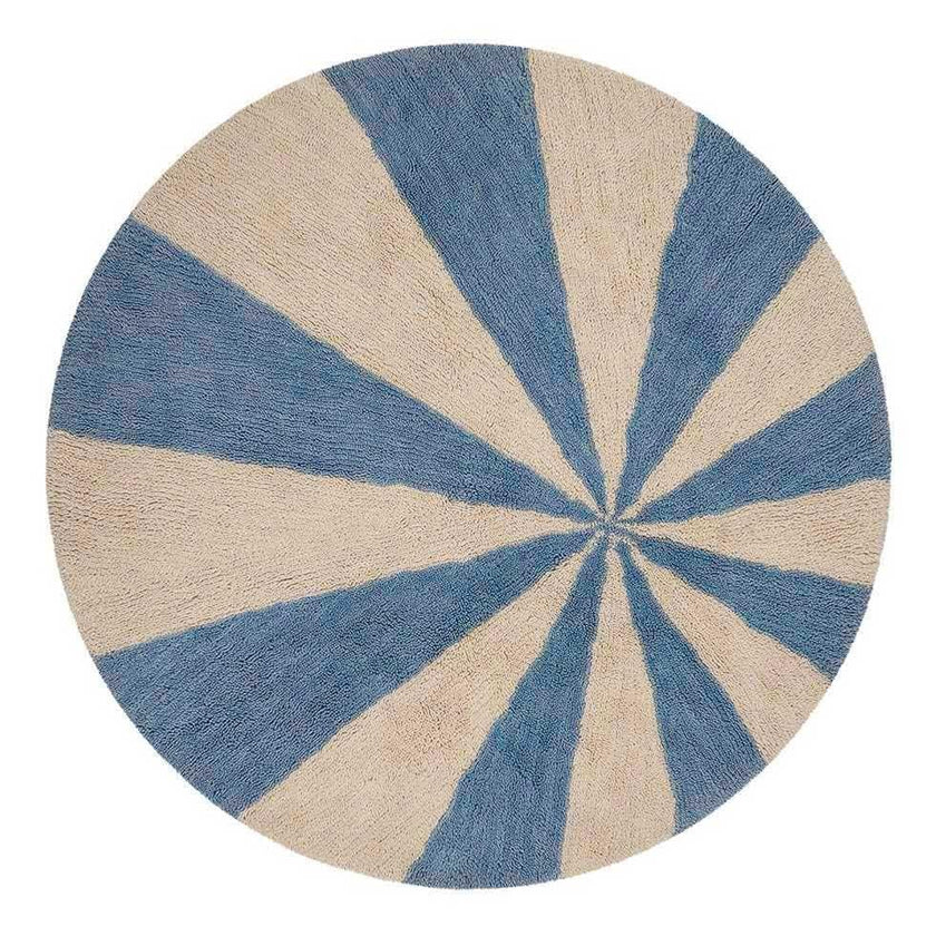 Beach Ball Washable Round Wool Rug