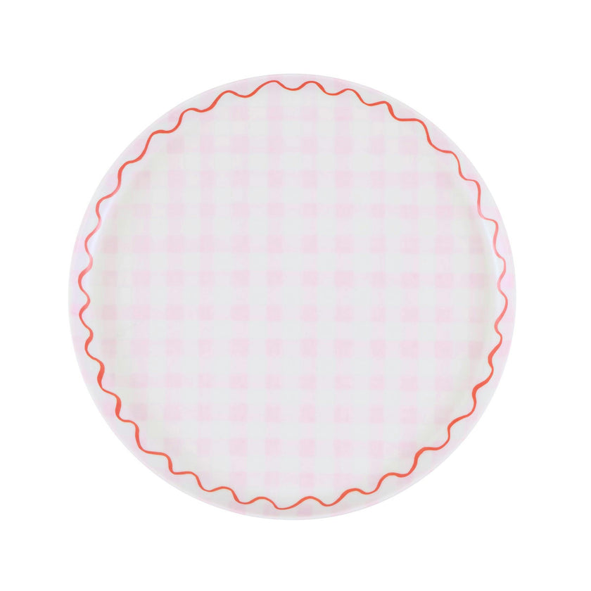 Gingham Reusable Small Plates