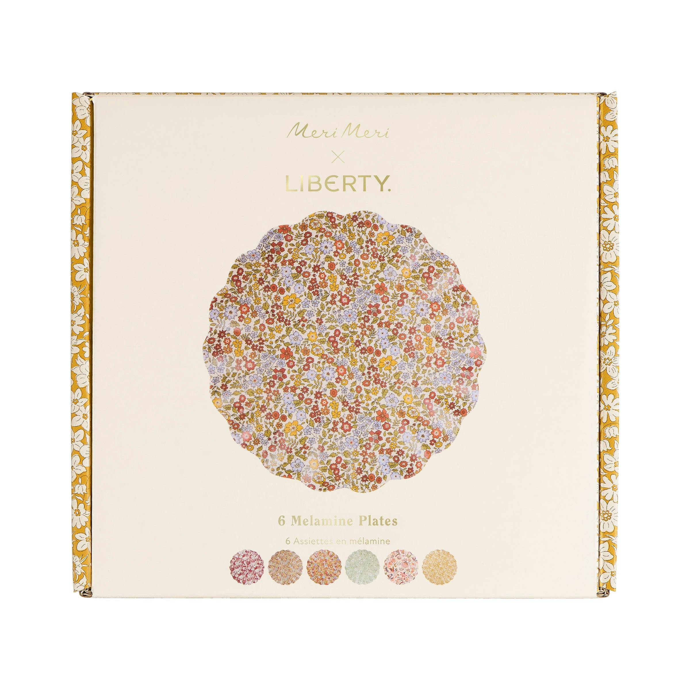 Meri Meri x Liberty Rustic Hues Reusable Small Plates