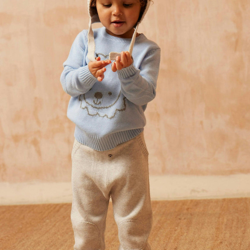 Baby Lion Jumper | Sky
