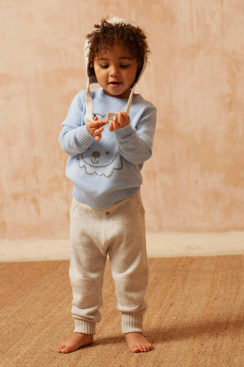 Baby Lion Jumper | Sky