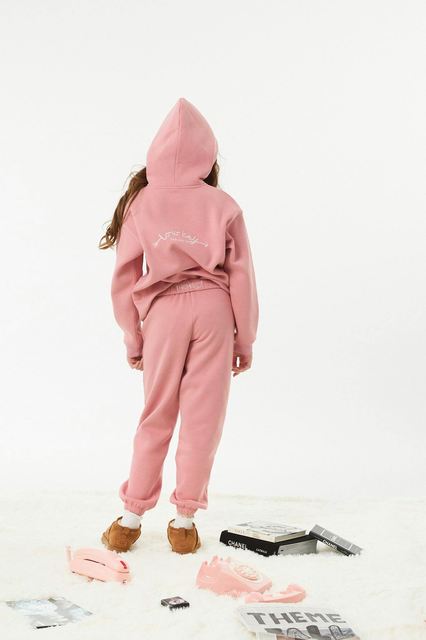 Jessie Rose Pink French Terry Jogger - Low Key
