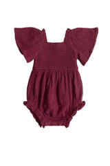 Baby Lennon Romper in Wildberry