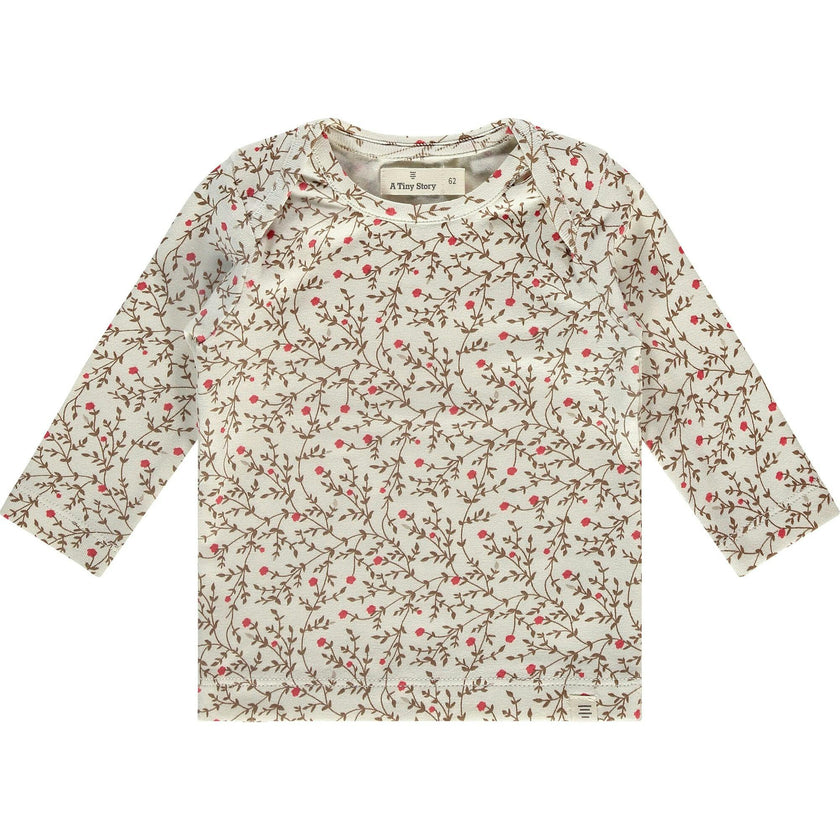 Vines Floral Print Long Sleeve T-Shirt