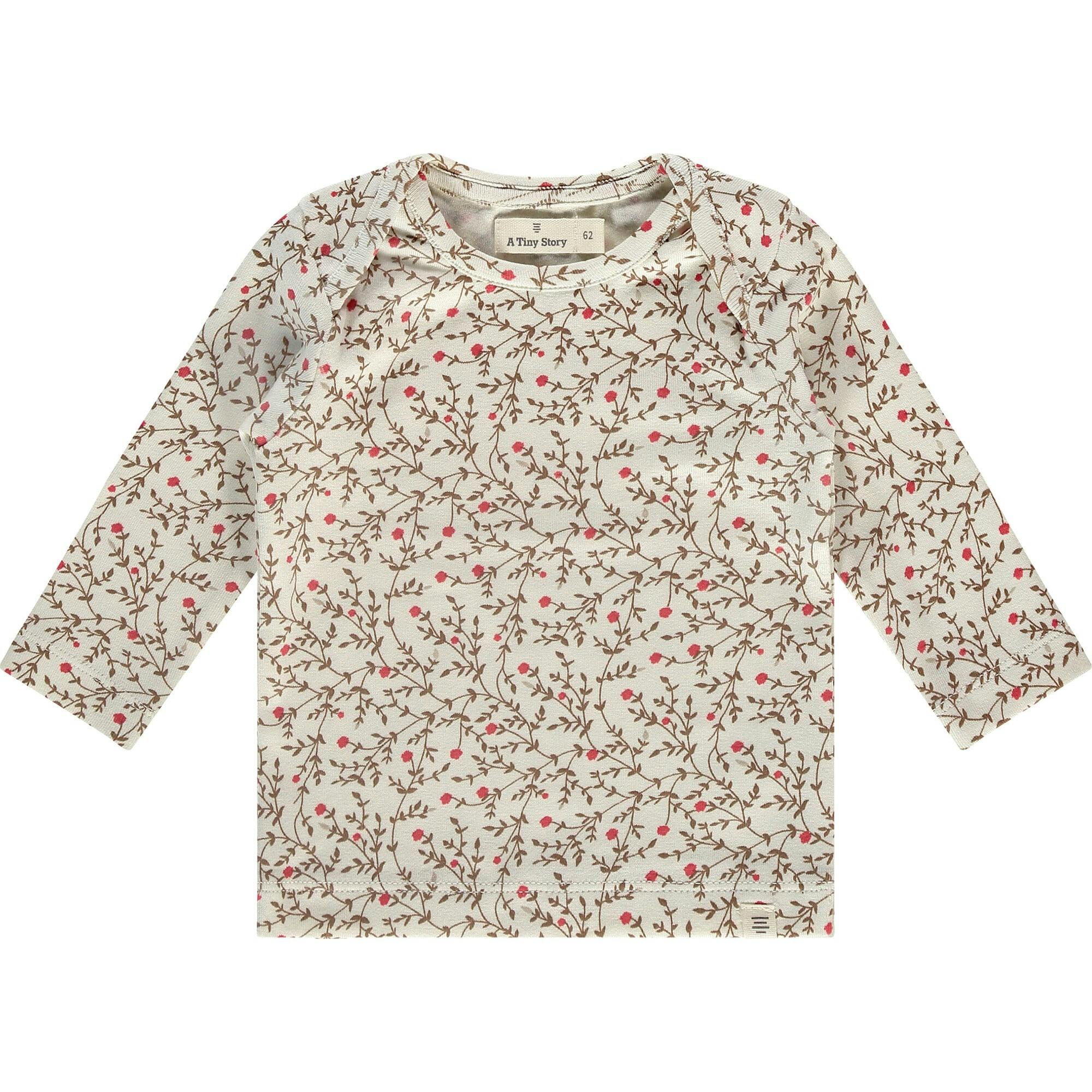 Vines Floral Print Long Sleeve T-Shirt