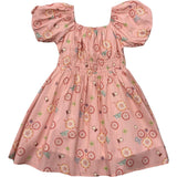 Peasant Bubble Sleeve Dress