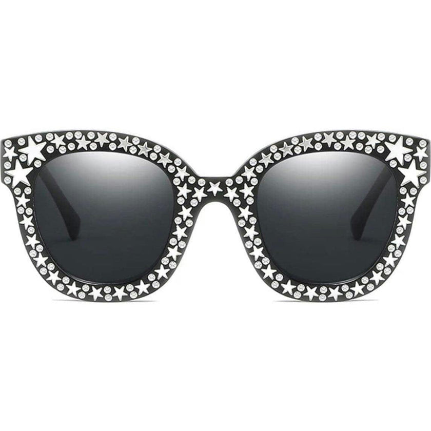 Crystal Star Sunglasses Black
