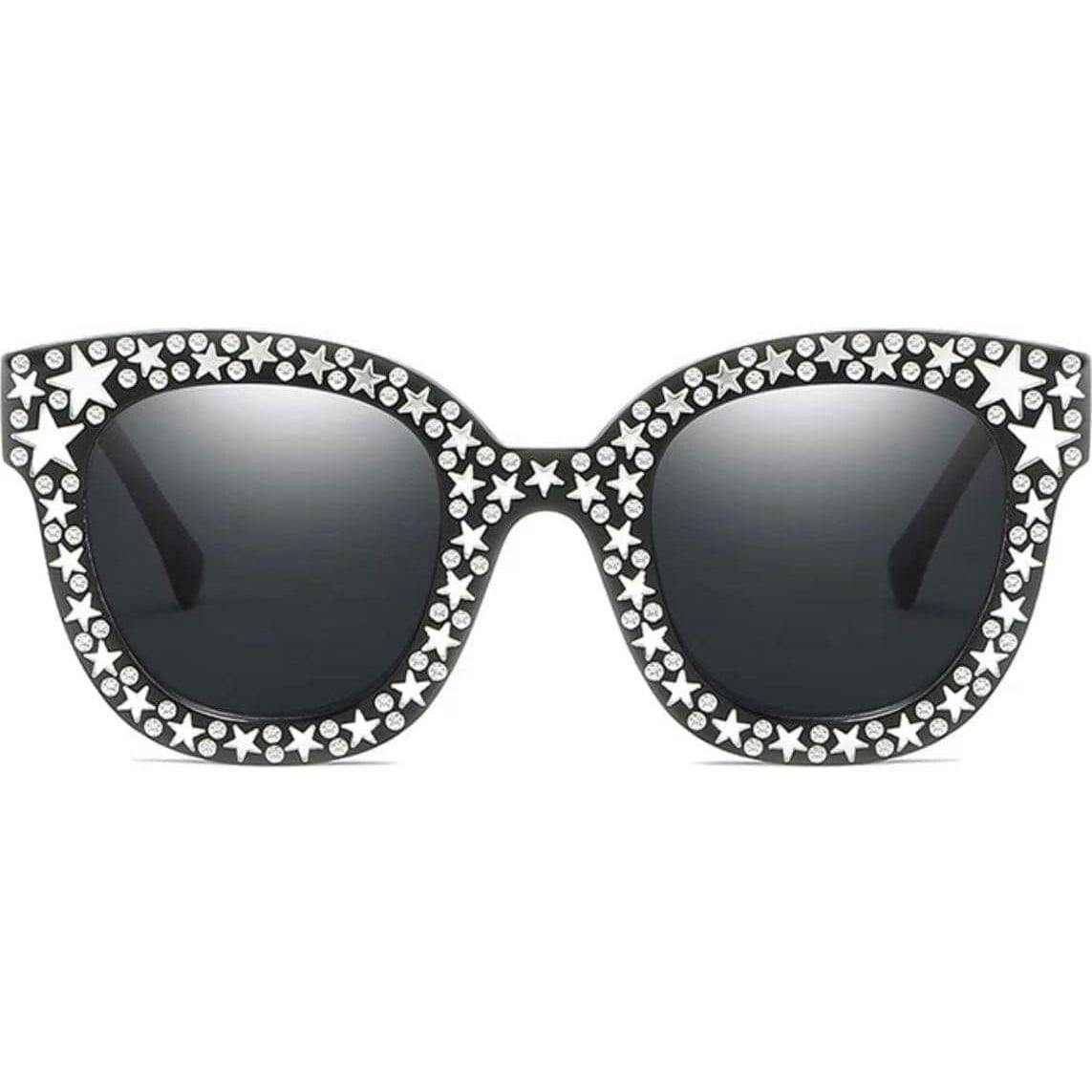 Crystal Star Sunglasses Black