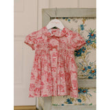 Nicky Hilton x La Coqueta Pink Toile de Jouy Theodora Baby Girl Hand-Smocked Set