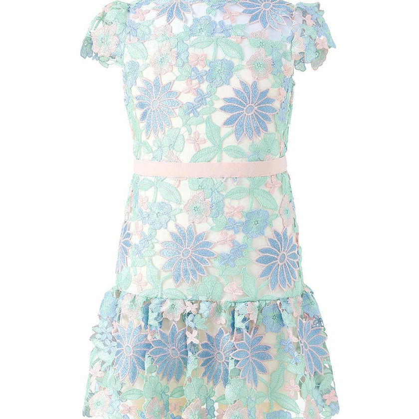 Addison Embroidered Mini Dress
