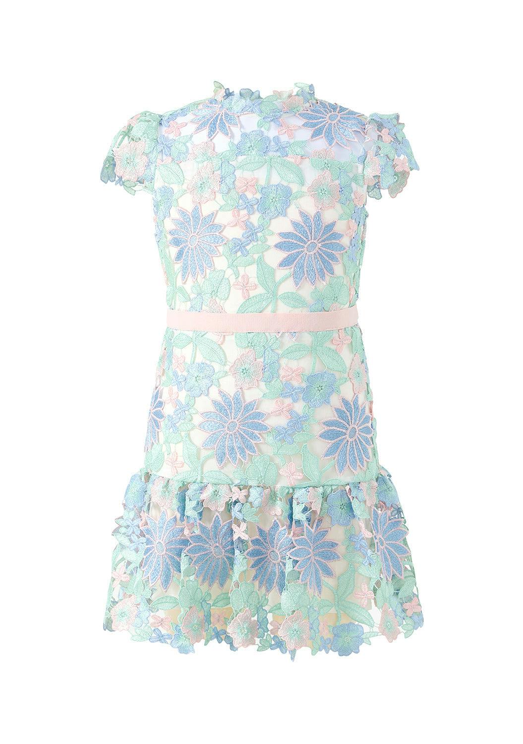Addison Embroidered Mini Dress