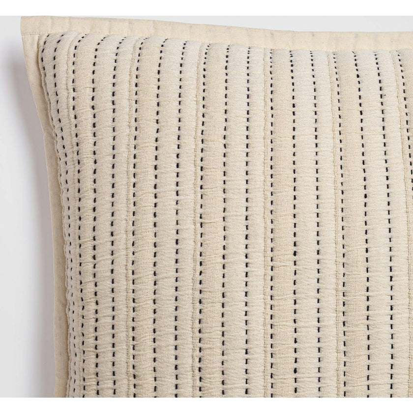 Coastal Stitch Euro Sham Set