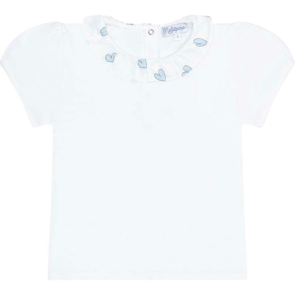 Blue Heart Print Tee