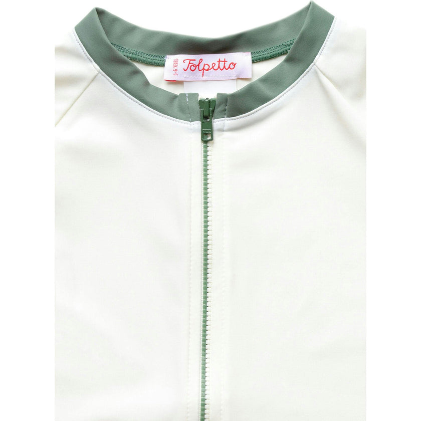 Leo Rashguard Ivory And Sage Green