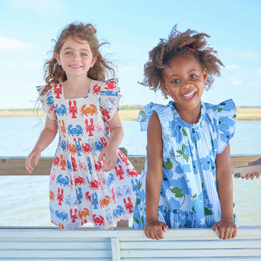 Girls Harper Dress - Hibiscus Floral