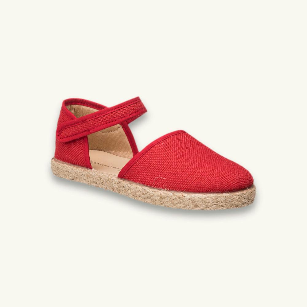 Linen Classic Espadrille | Red