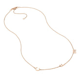 Block Initials Station Necklace