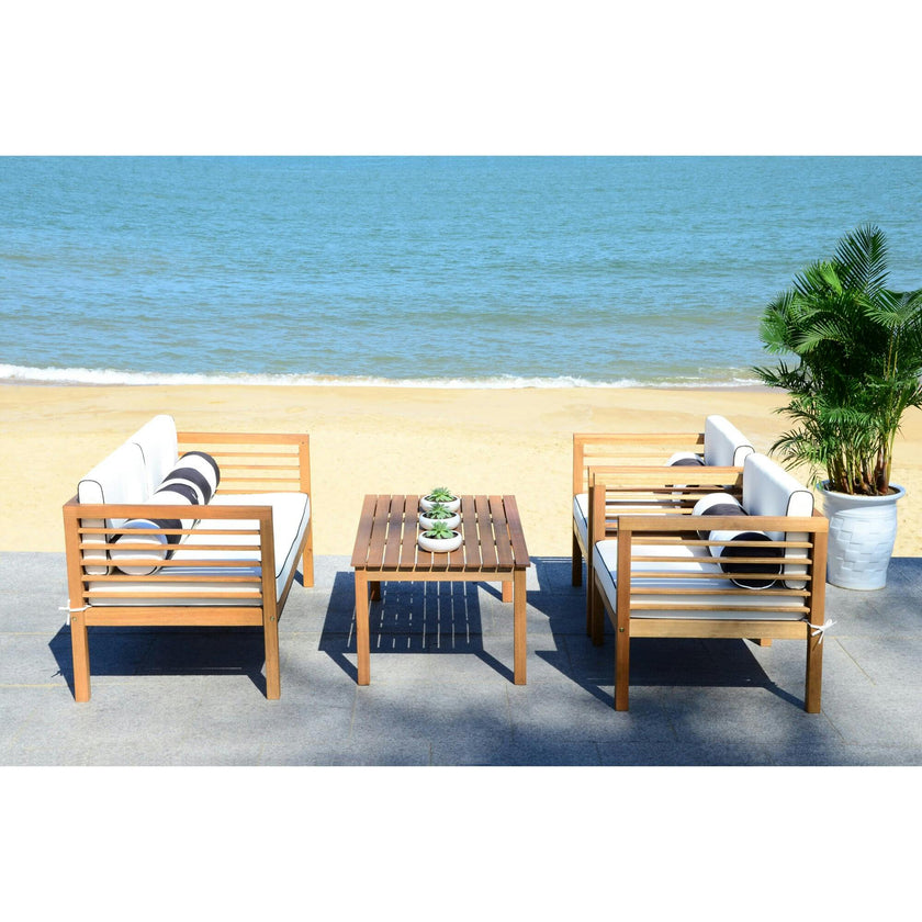 Alda Eucalyptus 4-Piece Outdoor Set