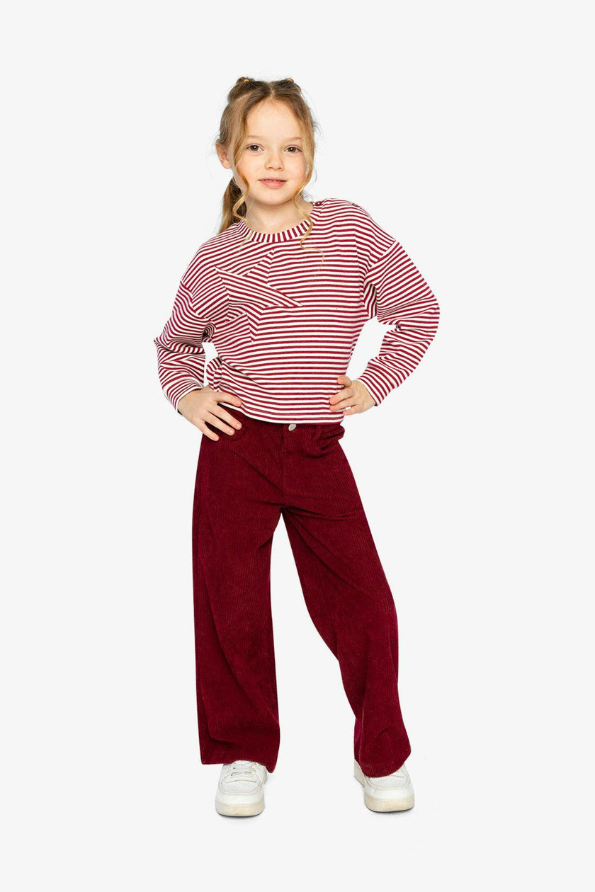 Soft Jersey Top Red And White Stripes