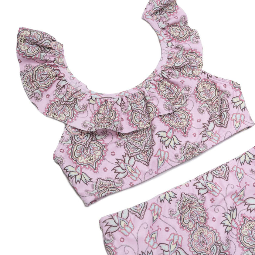 Ruffle Neckline Bikini