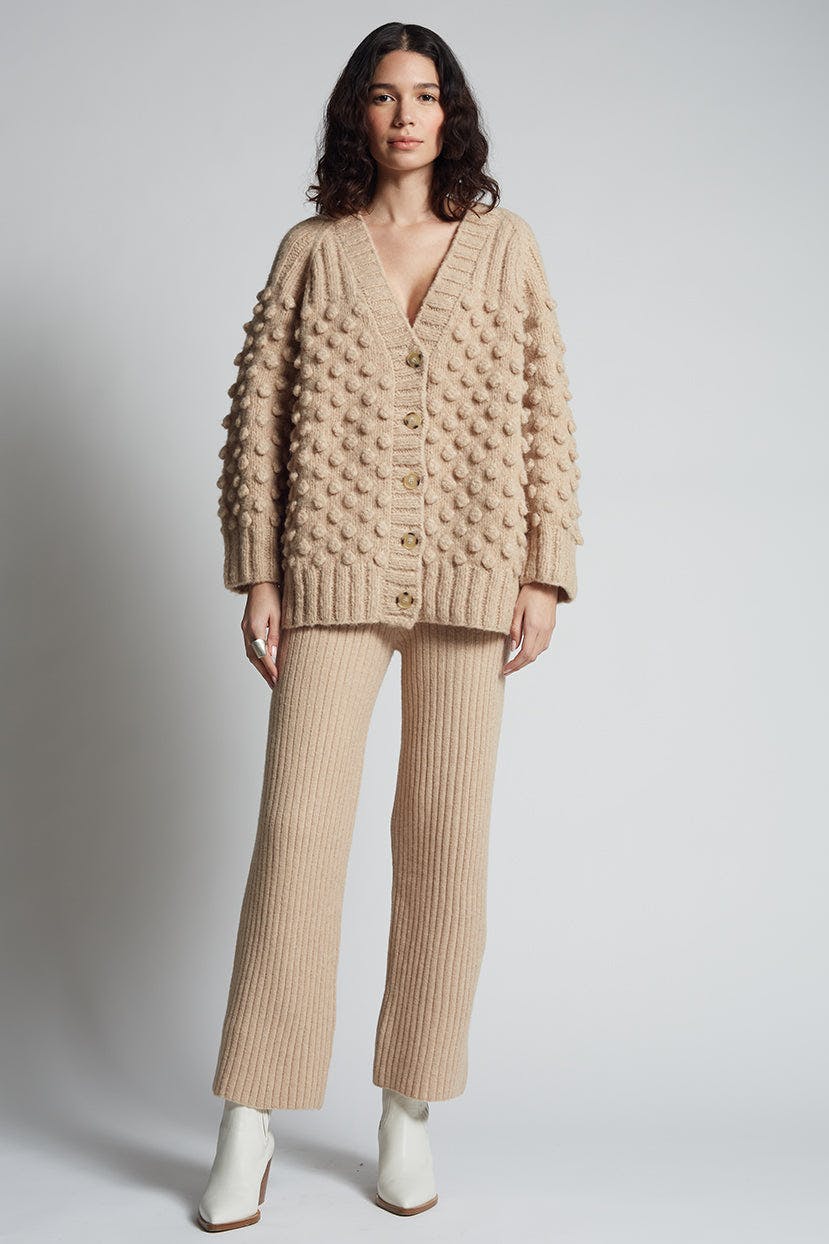 LIAN CARDI | PALE CAMEL
