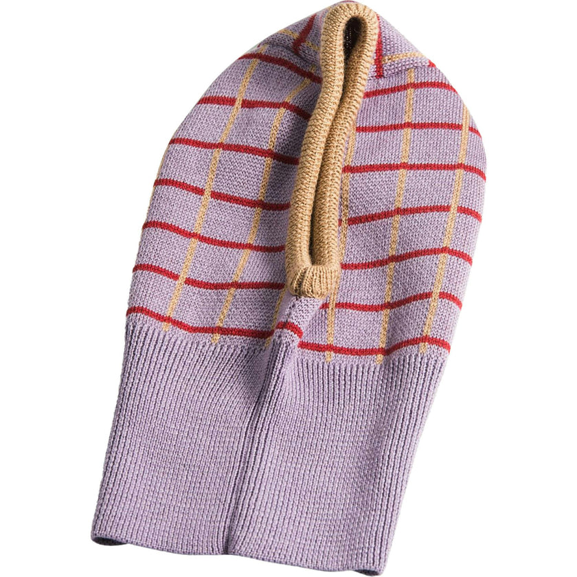 children's merino wool balaclava - icy lilac