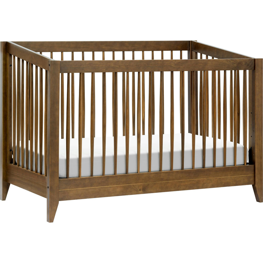 Sprout 4-in-1 Convertible Crib with Toddler Bed Conversion Kit in Natural Walnut