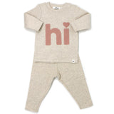 Heart dot "hi" Two Piece Set