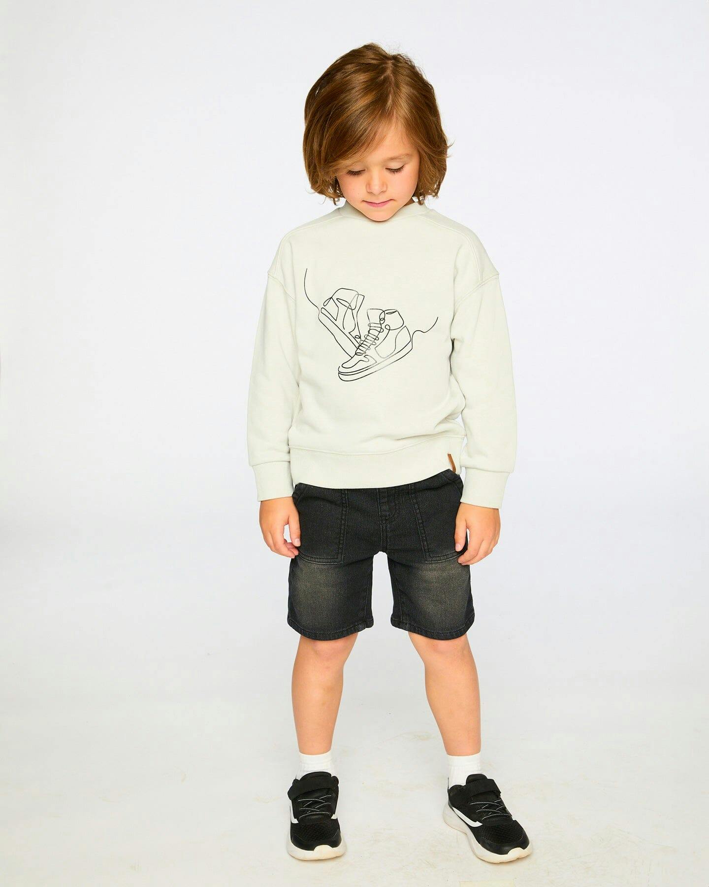 French Terry Sweatshirt Pale Grey