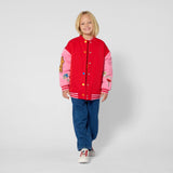 Red & Pink Varsity Jacket