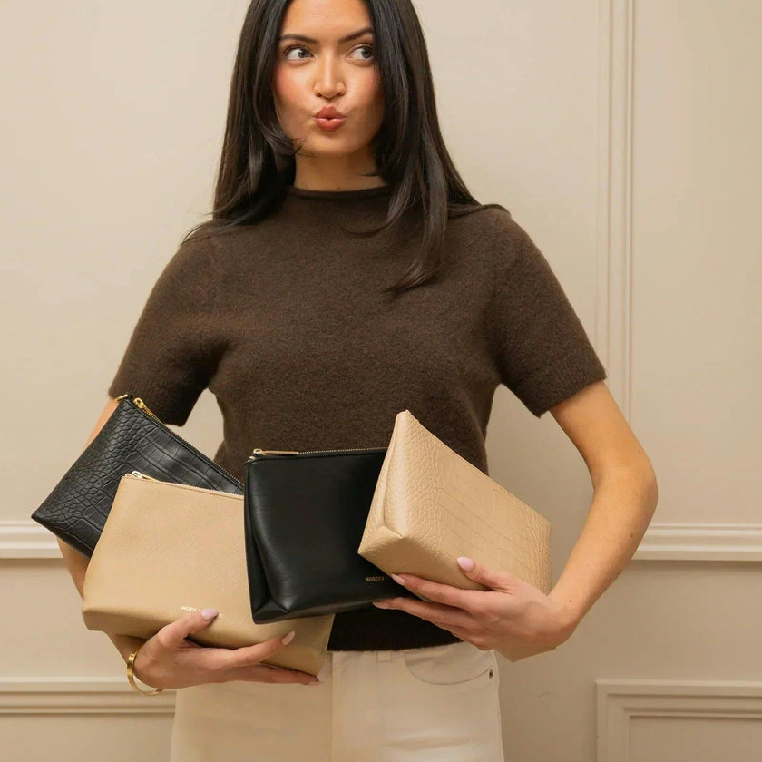Women's Vegan Leather Snacker Pouch