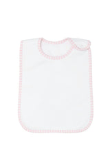 Pink Gingham Feeding Bib