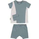 Color-Block Pocket Tee & Short Set