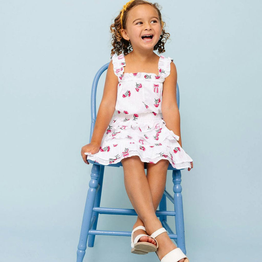 Floral Bows Embroidery Laurie Blouse
