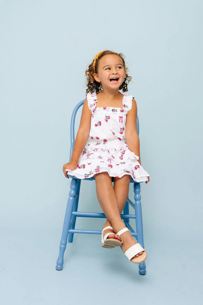 Floral Bows Embroidery Laurie Blouse