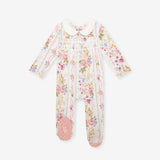Janey Footie Smocked Ruffled One Piece