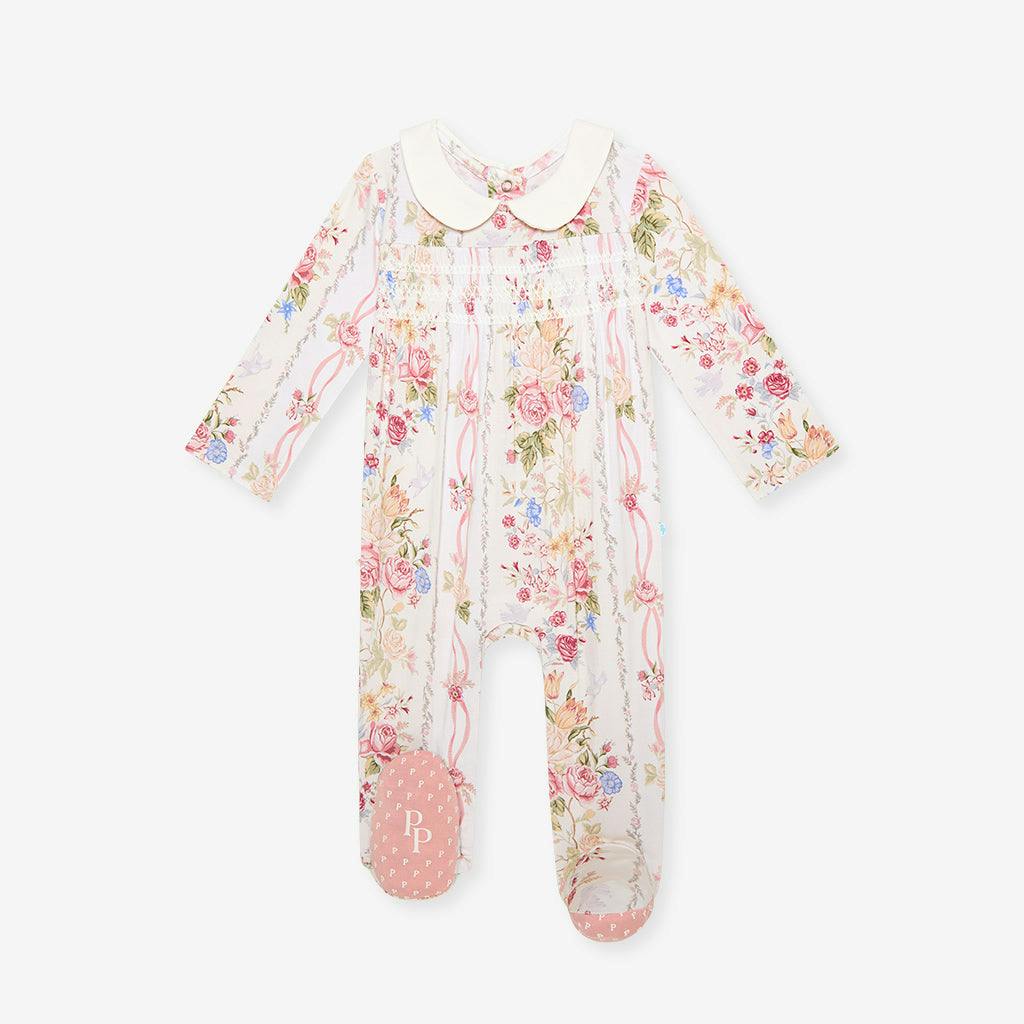 Janey Footie Smocked Ruffled One Piece