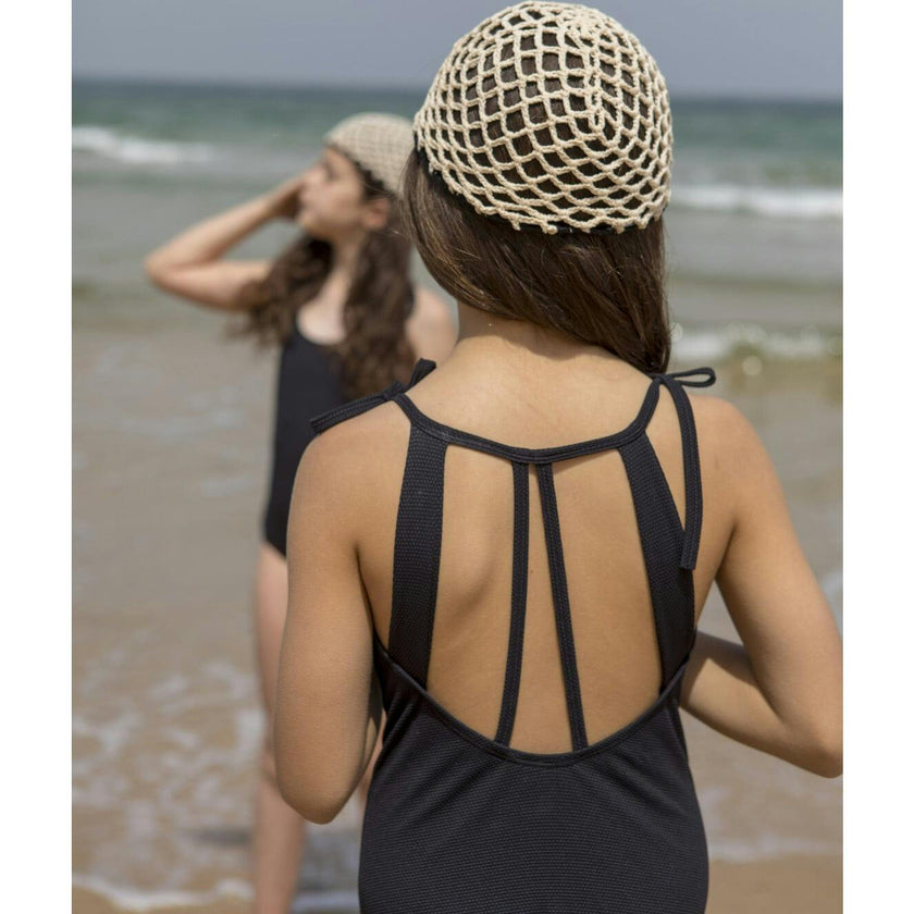 Textured Adjustable Strap Swimsuit, Multi